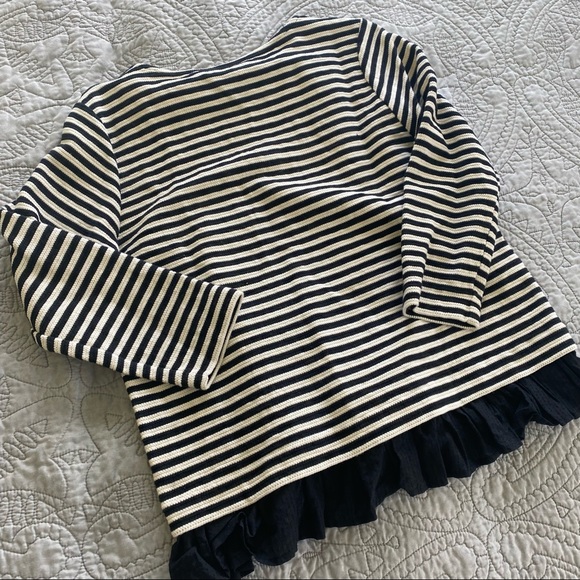 Vineyard Vines | Striped Ruffle Hem Top - Picture 3 of 8